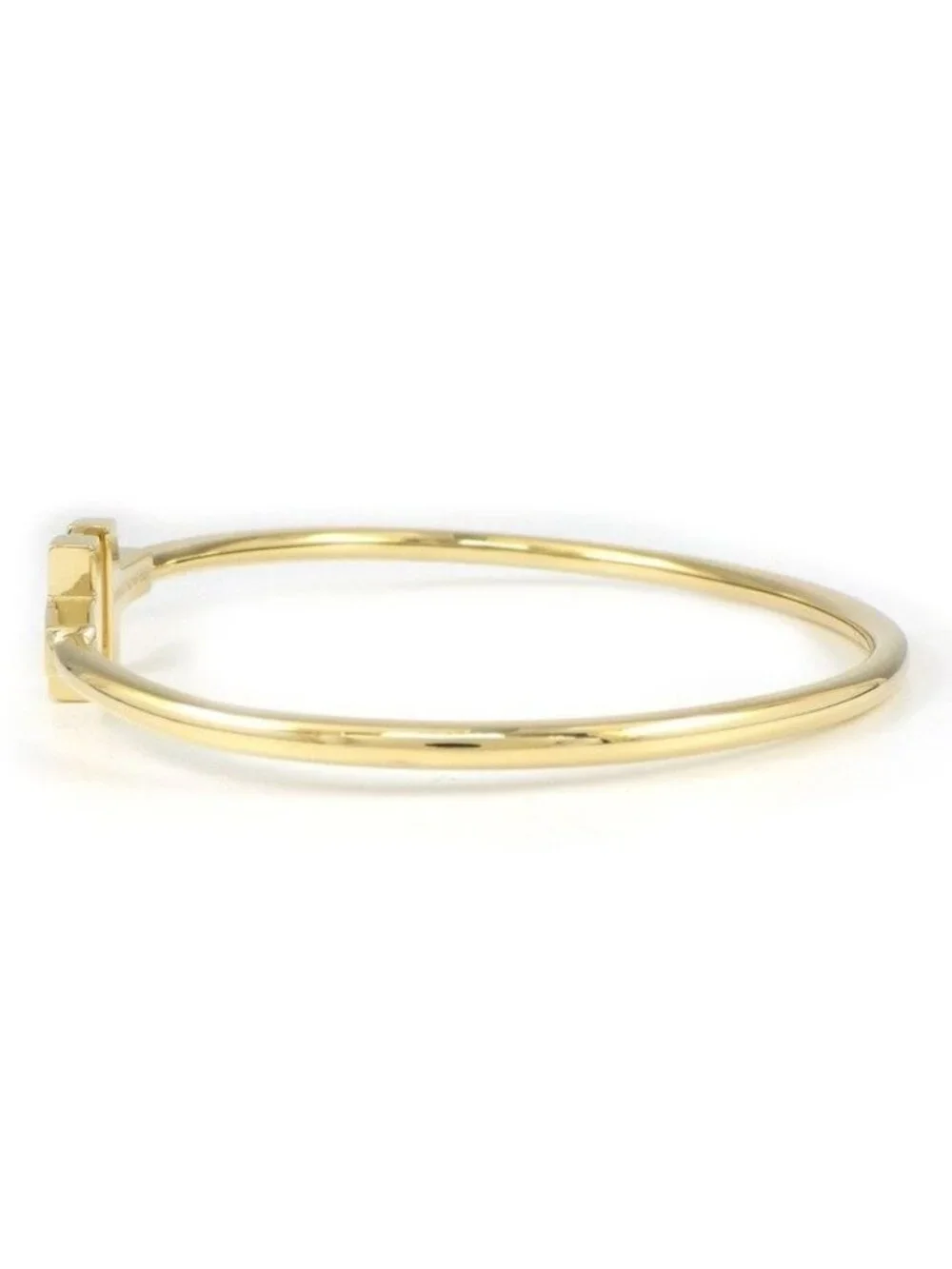 Tiffany & Co Bangle T Wire 18k Yellow Gold Bracelet